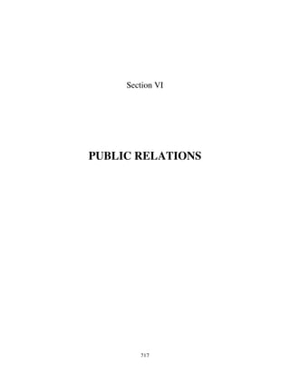 217
Section VI
PUBLIC RELATIONS
 