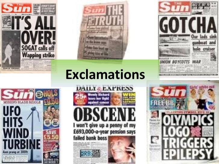 Newspaper Headlines And Leads