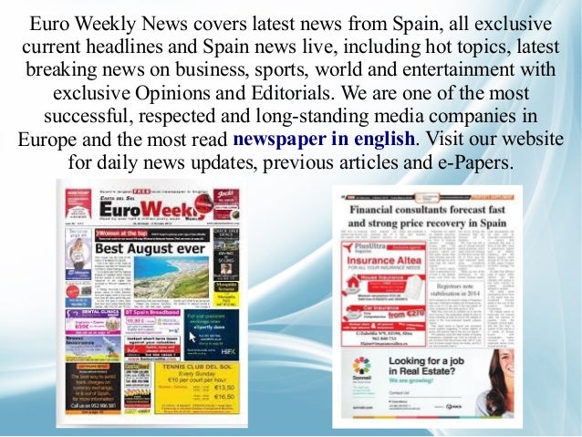 Newspaper In English Newspaper In English