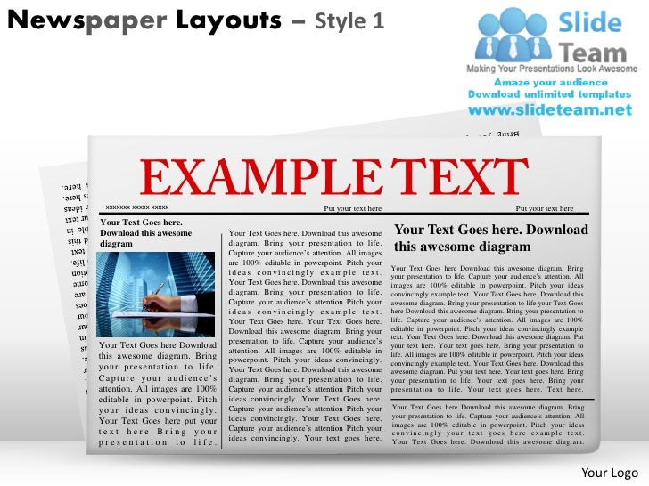 newspaper layouts style 1 powerpoint presentation slides ppt templates newspaper ppt template