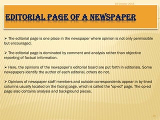 Editorial Information Example Newspaper make up | PDF