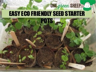 EASY ECO FRIENDLY SEED STARTER
POTS
 