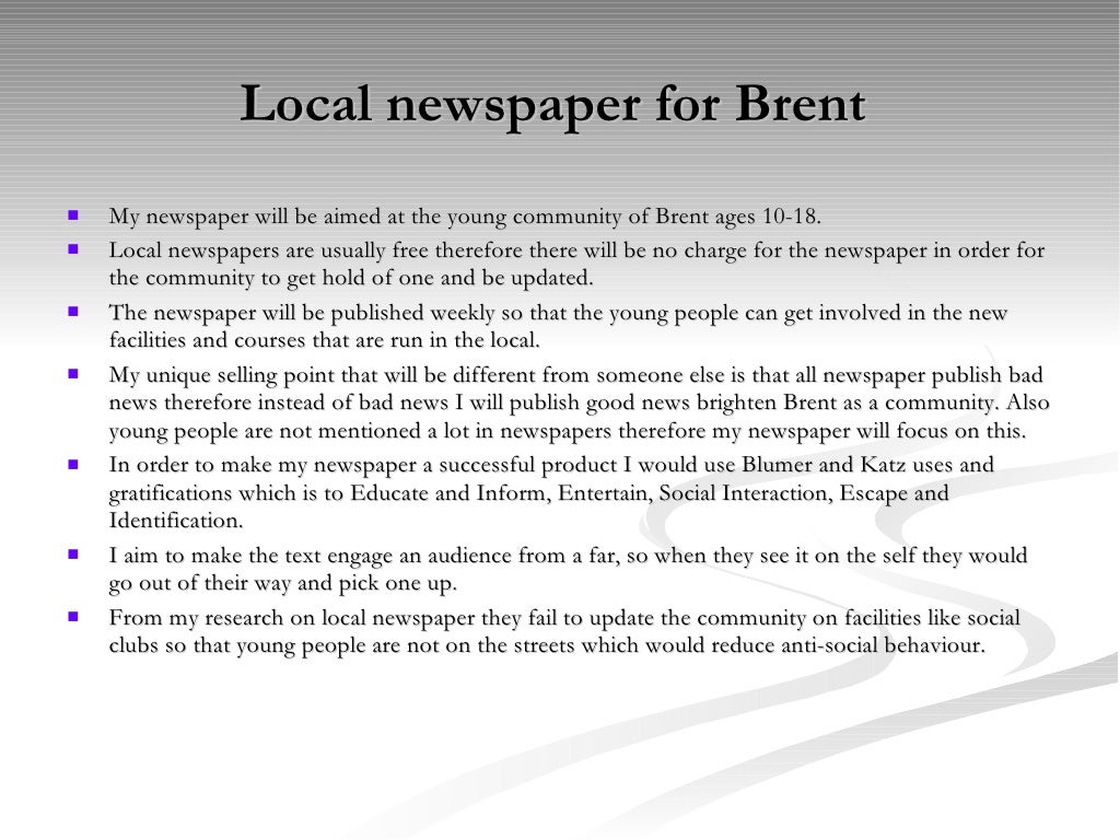 How to write a newspaper article example image