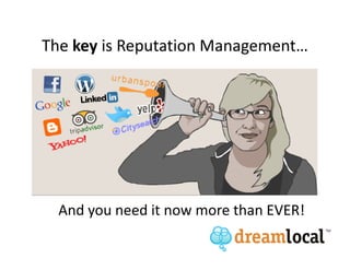 The key is Reputation Management…




  And you need it now more than EVER!
 