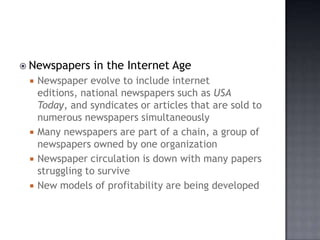 Newspapers Power Point | PPT