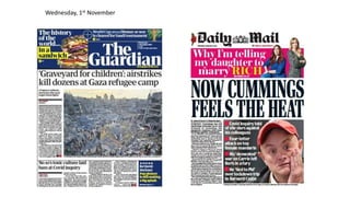 Wednesday, 1st November
 