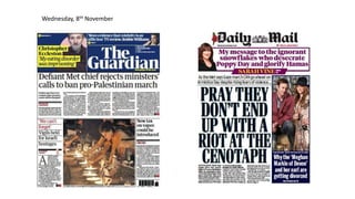 Wednesday, 8th November
 