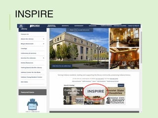 INSPIRE- NEWS AND
HISTORY HIGHLIGHTS:
McClatchy-Tribune Collection
90-day archive of 100 national newspapers
Includes t...