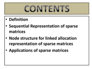 sparse matrices in tress | PPTX