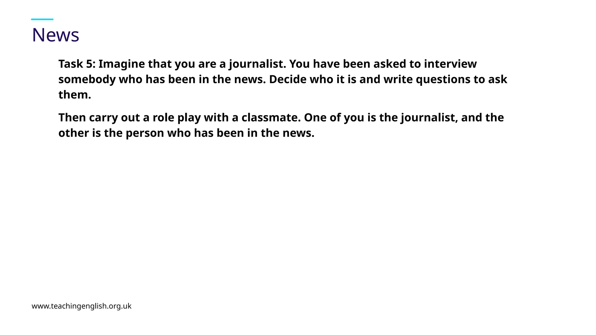 News Presentation For English Students Pptx