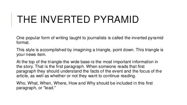 Essay writing inverted pyramid