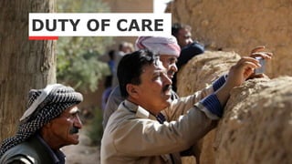 DUTY OF CARE
 
