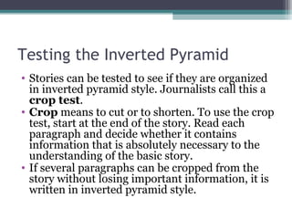 News Story Writing Skills | PPT