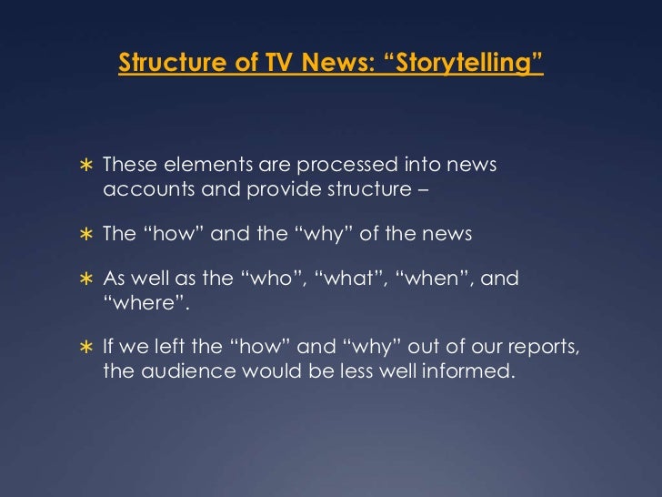 Structure of TV News