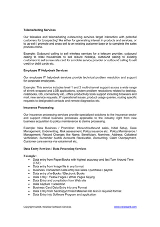 NewStar Software Services Service+Offerings