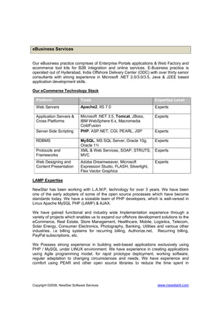 NewStar Software Services Service+Offerings