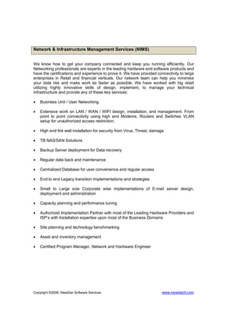 NewStar Software Services Service+Offerings