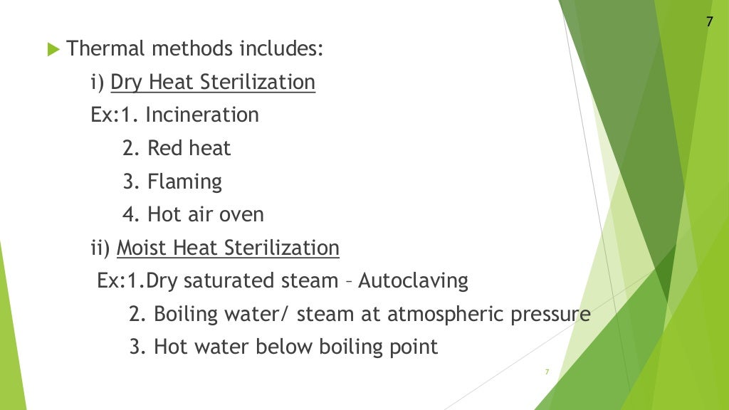 New sterilization techniques