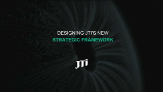 DESIGNING JTI’S NEW
STRATEGIC FRAMEWORK
 