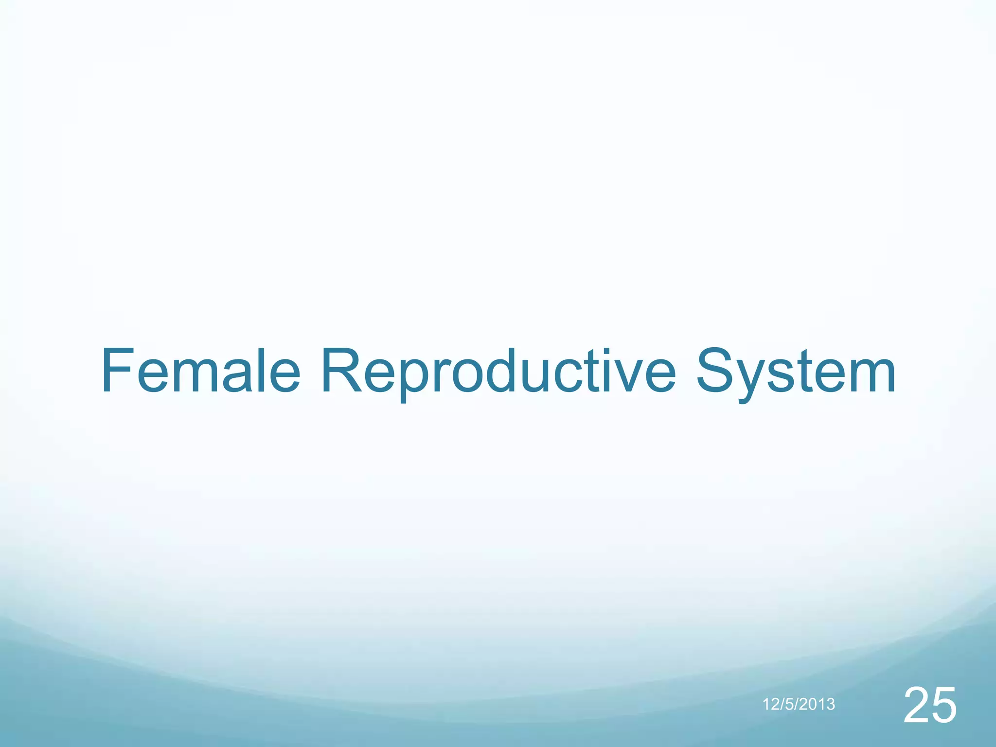 Female Reproductive System

12/5/2013

25

 