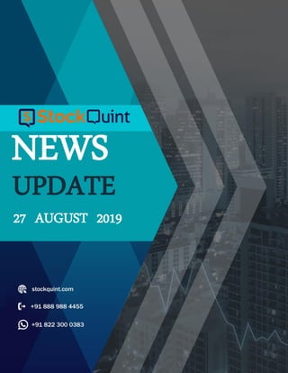 NEWS
UPDATE
27 AUGUST 2019
 