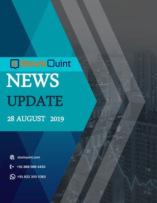 NEWS
UPDATE
28 AUGUST 2019
 