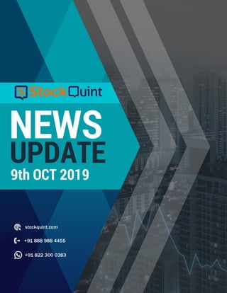 NEWS
UPDATE
9th OCT 2019
 