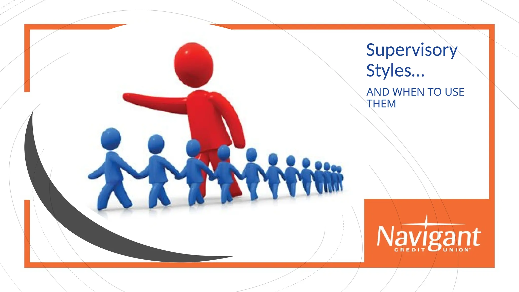 Supervisory
Styles…
AND WHEN TO USE
THEM
 
