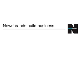 Newsbrands build business
 