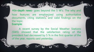 Sws Example News writing | PPTX