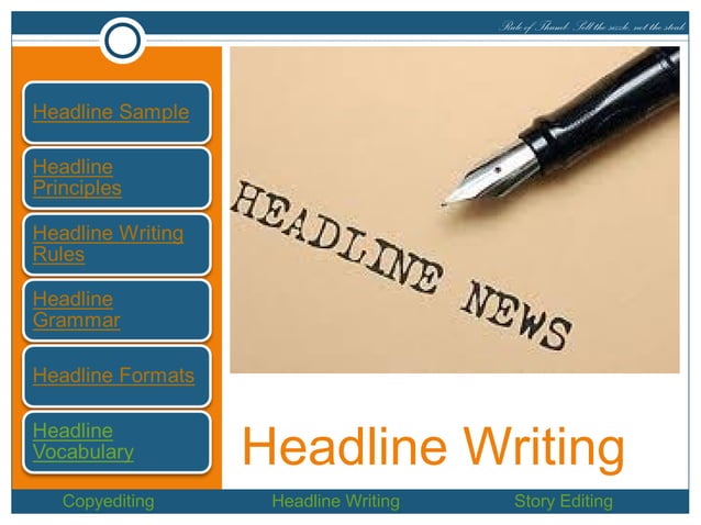 News Writing Basics | PPT