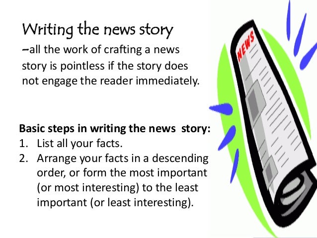 how to write a newspaper article