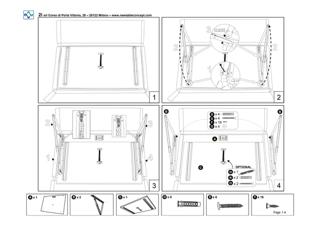 newtableconcept assembly instructions sheet | PDF