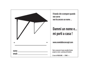 Newtableconcept Graphics Artigianato 2008 Exhibition 