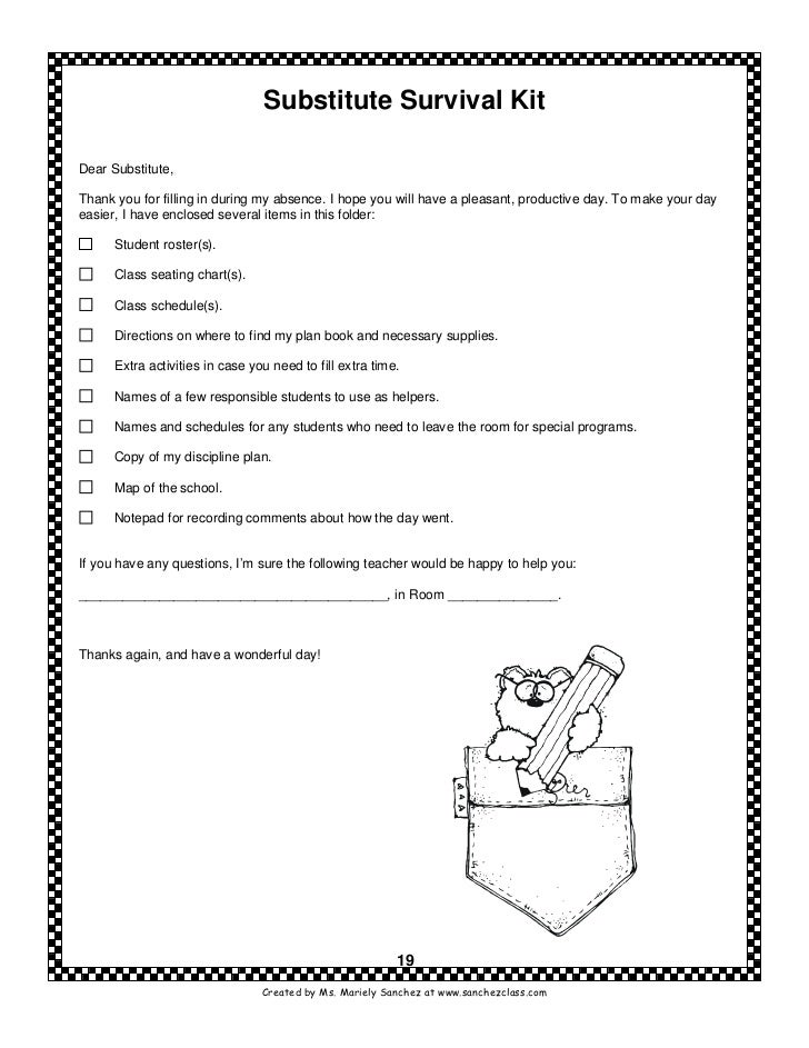Assignment survival kit poem