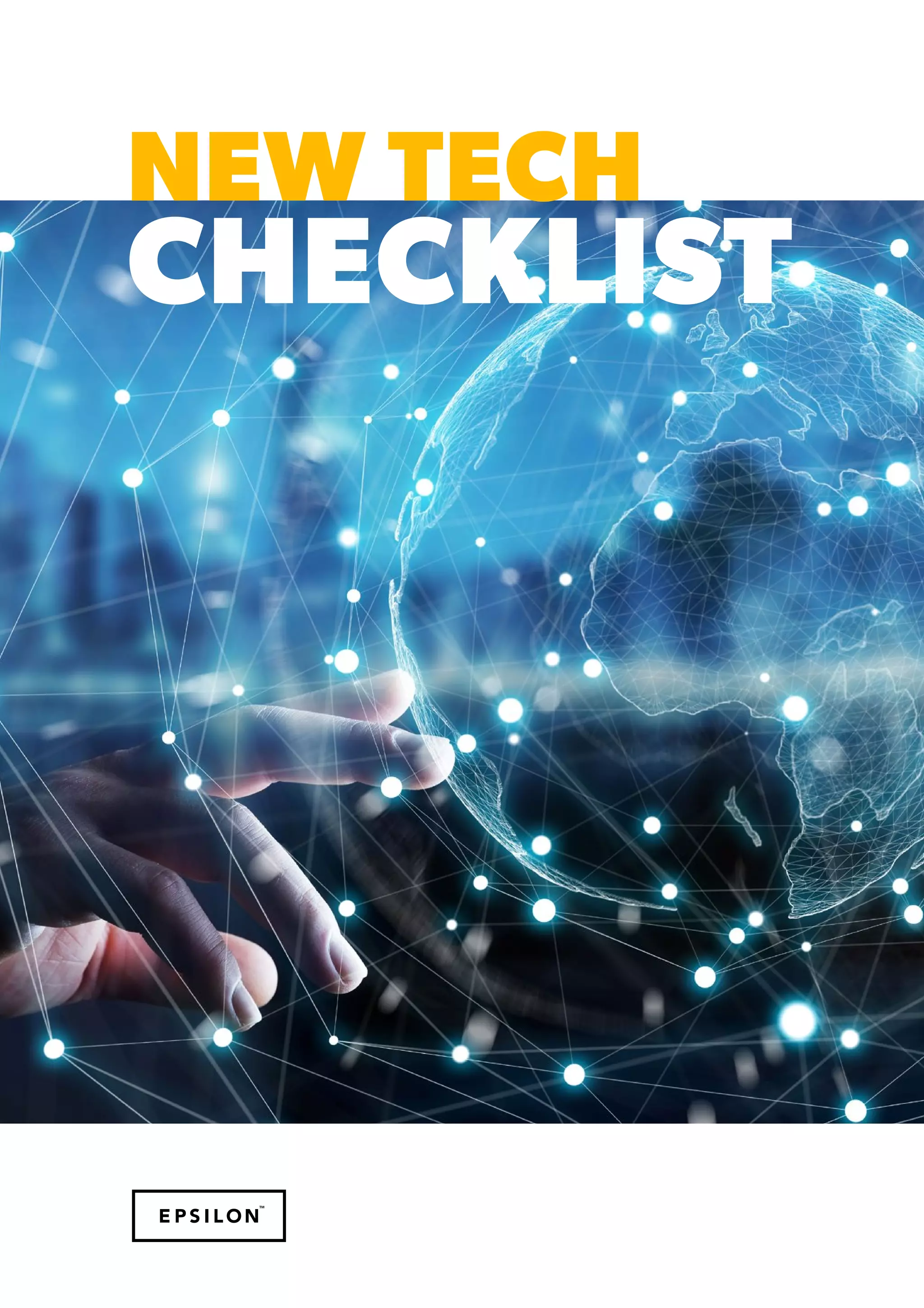 New Tech Checklist | PDF