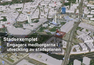 Stadsexemplet Engagera medborgarna i utveckling av stadsplanen 