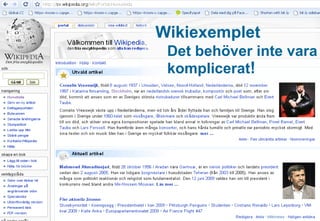 Wikiexemplet Det behöver inte vara komplicerat ! 