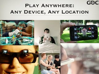 Play Anywhere:
Any Device, Any Location
 