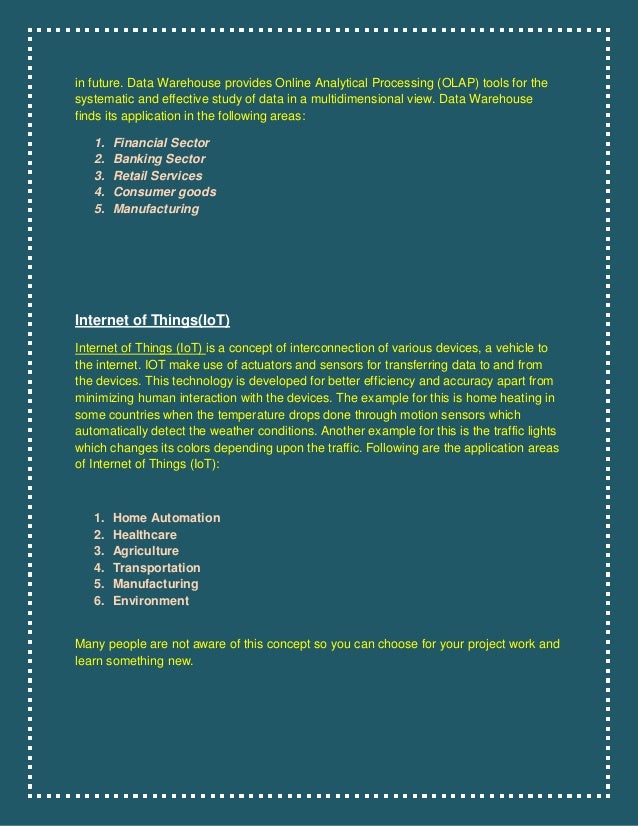Dissertation on datawarehouse