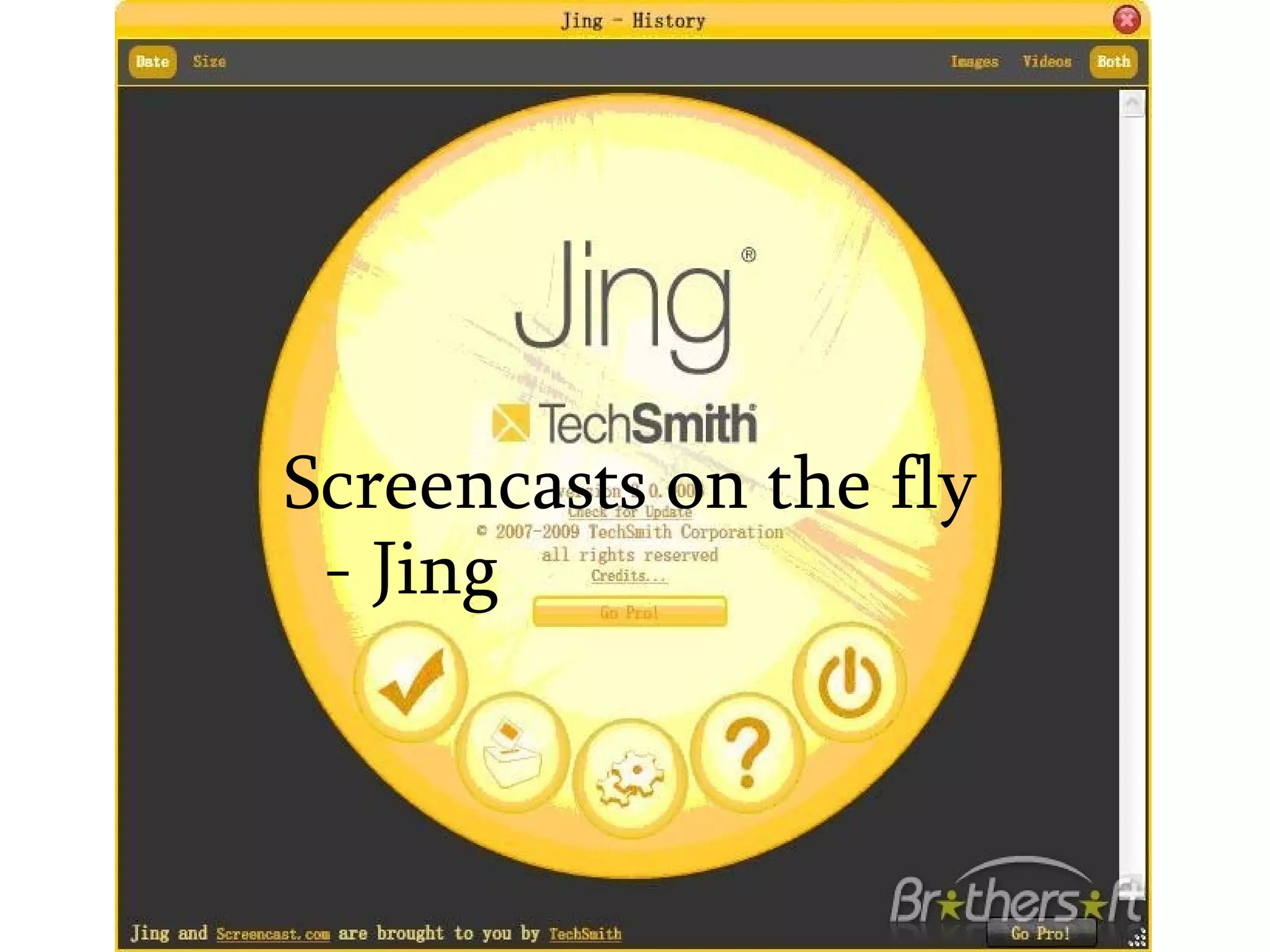 Screencasts on the fly - Jing 