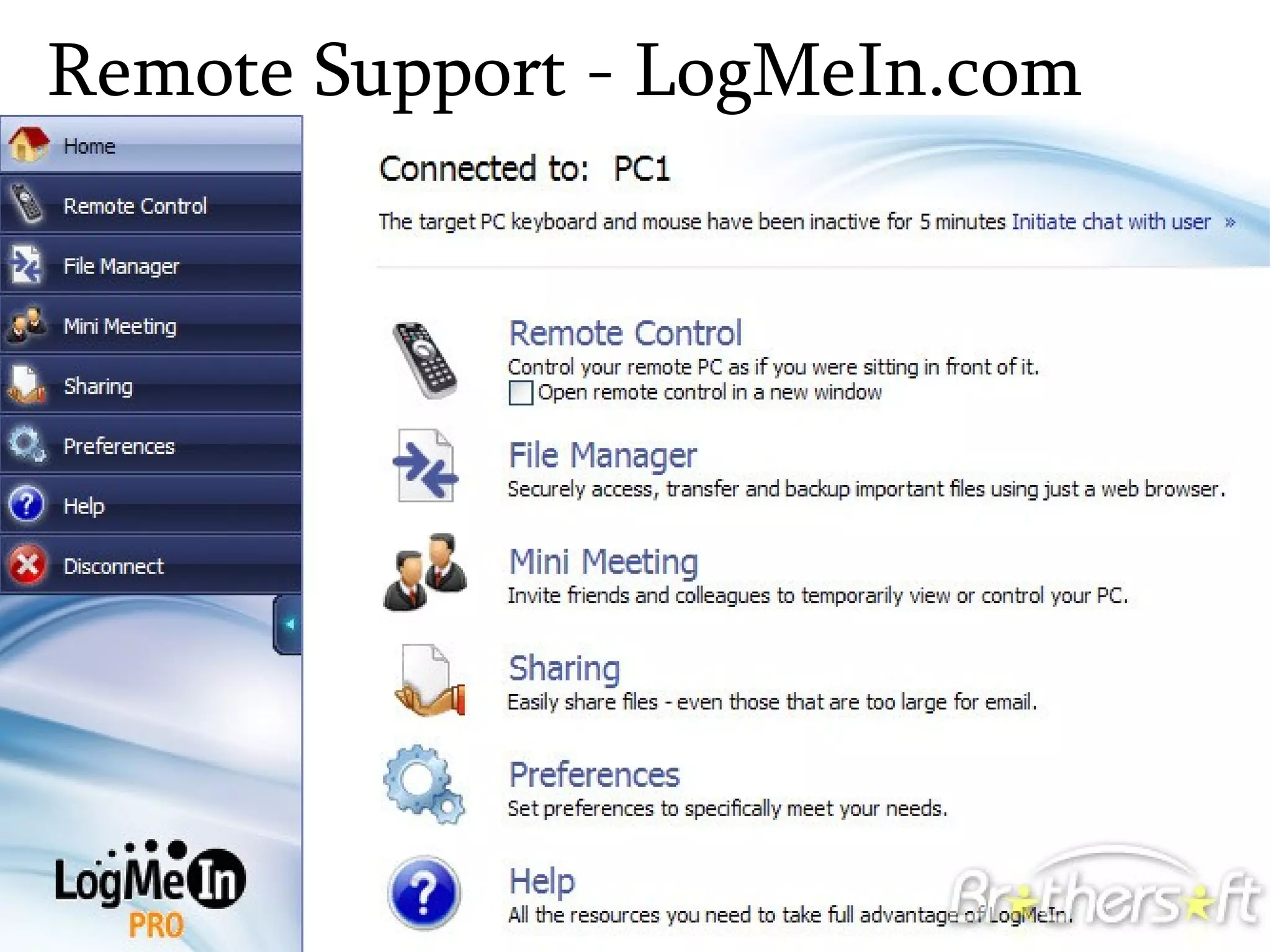 Remote Support - LogMeIn.com 