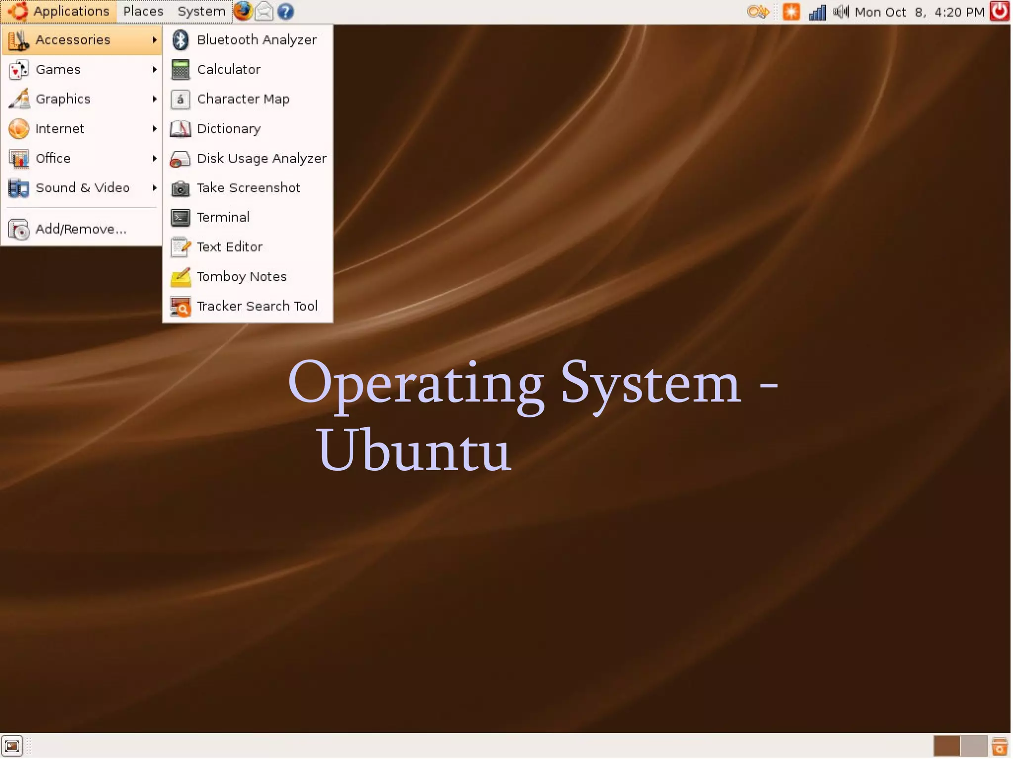 Operating System - Ubuntu 