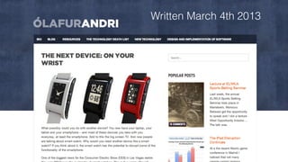 Written March 4th 2013
 