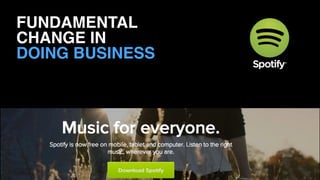 FUNDAMENTAL
CHANGE IN 
DOING BUSINESS
 