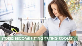 STORES BECOME FITTING/TRYING ROOMS
 