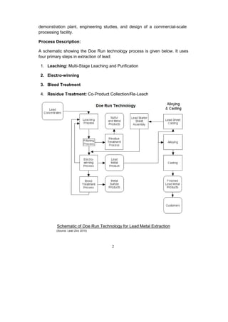 New Technology for Lead Production | PDF