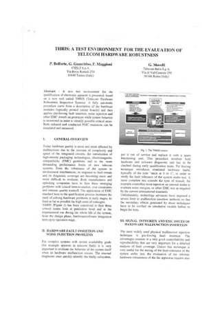 New Test System For Hardware Robustness Evaluation 1998