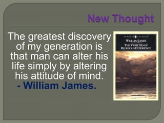 New Thought   “The Father within you, so lovingly and familiarly revealed by Jesus, is not a distance, far away in a place called ‘heaven.’ His abode is in the spiritual realms that underlie all creative forces. As Jesus realized and taught, ‘the kingdom of God is within you.’ Spirit is the seat of power; its abode is on the invisible side of man's nature.”- Charles Fillmore.