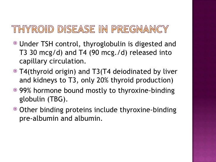 Thyroid Disease in Pregnancy